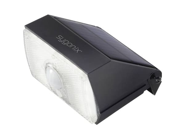 Sygonix SY-4673536 LED-vägglampa utomhus med rörelsesensor 10 W Neutral Vit Svart
