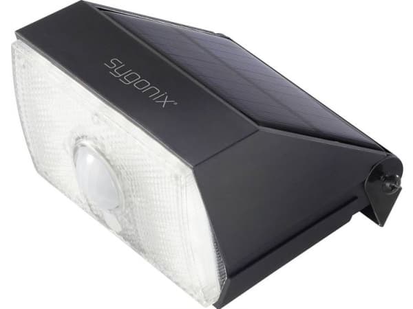 Sygonix SY-4673536 LED-vägglampa utomhus med rörelsesensor 10 W Neutral Vit Svart