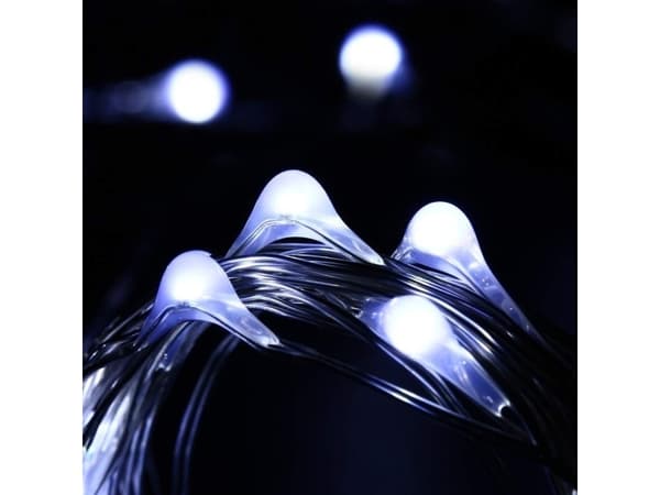 Solar dekorativ hagelampe 100 LED 10m 600mAh GreenBlue GB164