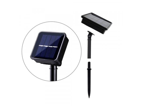Solar dekorativ hagelampe 100 LED 10m 600mAh GreenBlue GB164