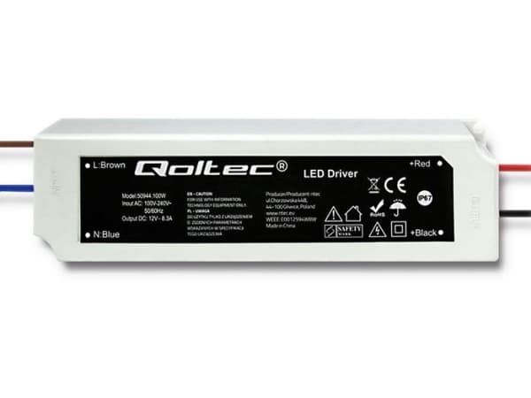 Qoltec - LED driver - 100 Watt - 8.3 A