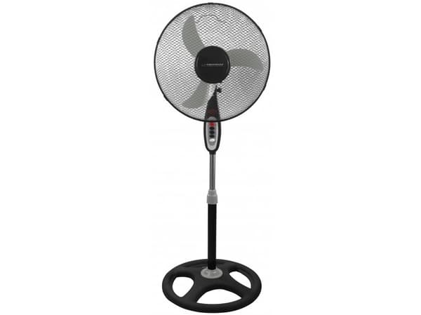 Esperanza EHF002KE, Kotitaloustuuletin lavoilla, Musta, Lattia, 40 cm, 90°, Painikkeet