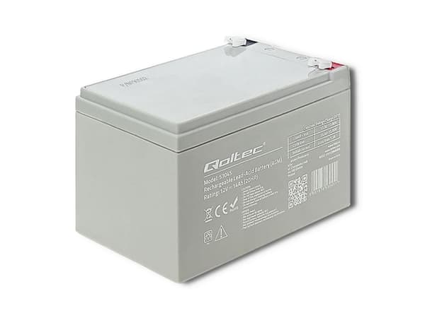 Qoltec - UPS-batteri - 1 x batteri - blysyre - 14 Ah