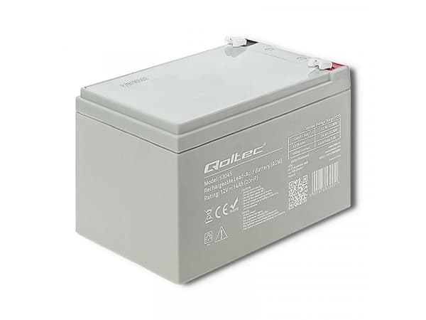 Qoltec - UPS-batteri - 1 x batteri - blysyre - 14 Ah