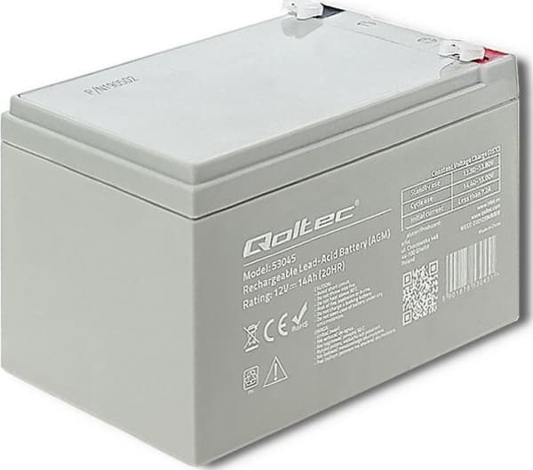 Qoltec - UPS-batteri - 1 x batteri - blysyre - 14 Ah