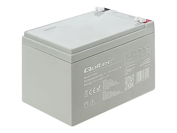 Qoltec - UPS-batteri - 1 x batteri - blysyre - 14 Ah