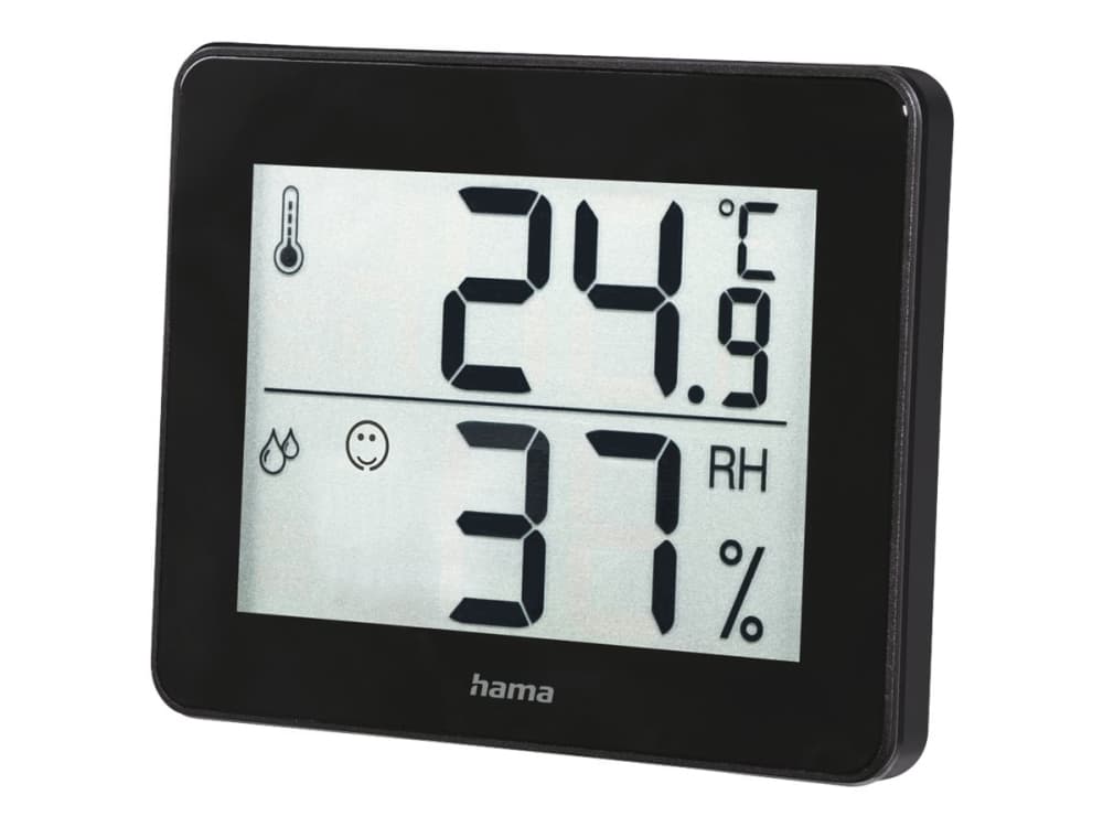 Hama TH-130, Svart, F,°C, Digital, Batteri, CR2025, 100 mm