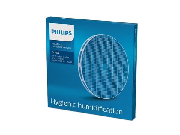 Philips NanoCloud-tekniikka NanoCloud-kostutuslevy, Ilmanpuhdistimen suodatin, 99%