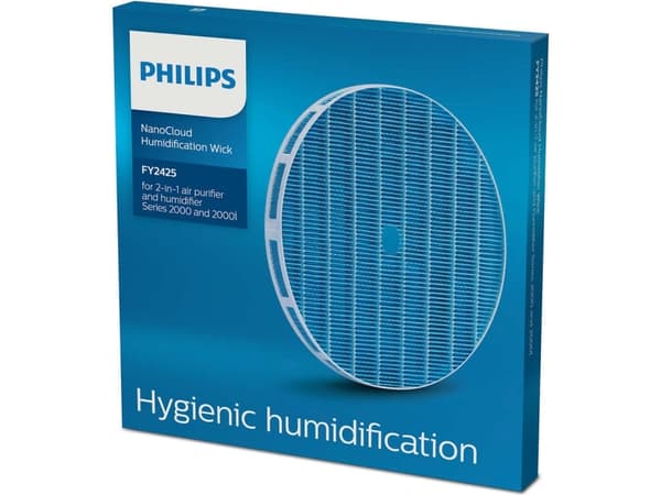 Philips NanoCloud-tekniikka NanoCloud-kostutuslevy, Ilmanpuhdistimen suodatin, 99%