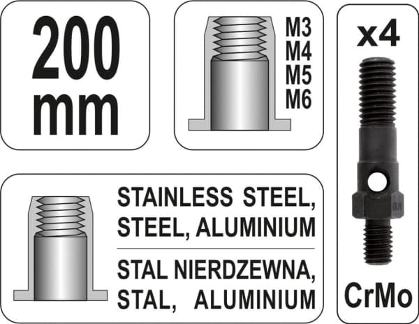 YATO NITNINGSMASKIN M3-M 6 YT-36140