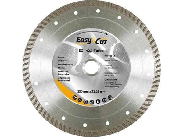 3M Diamantkappeskive EC-21.2 125x2.1x12x22.23mm CEDIMA