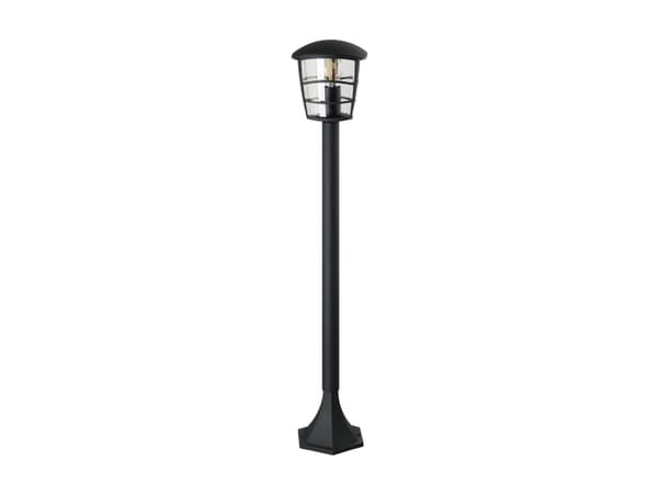 Eglo Aloria - Gulvlampe - 1 sokkel - E27 - lanterne - svart, blank