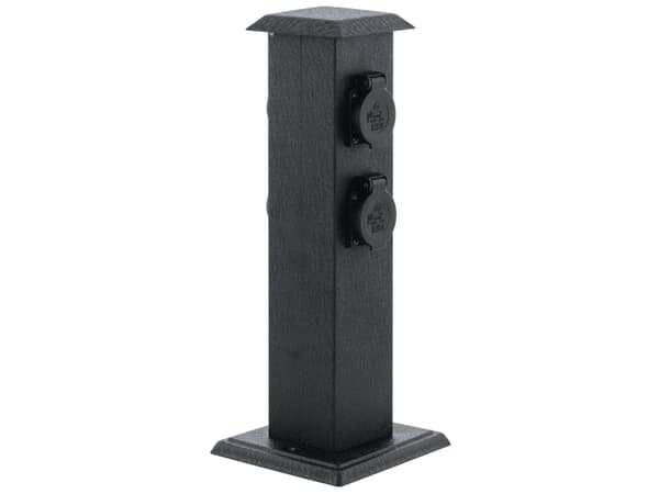 EGLO PARK 4, Sort, Plast, Stål, IP44, AC, 220 - 240 V, 50 - 60 Hz