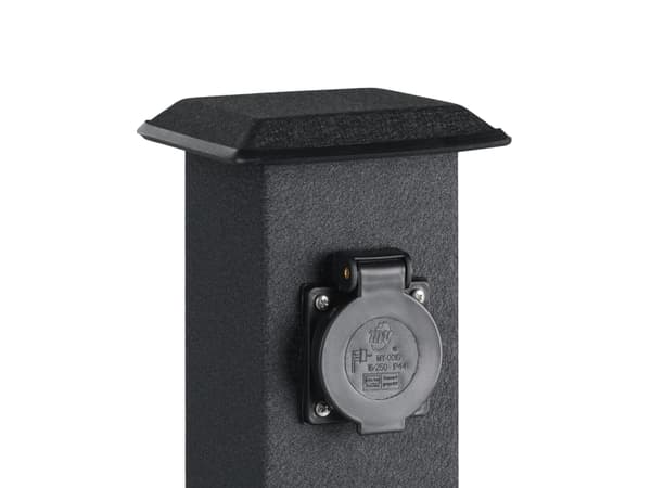 EGLO PARK 4, Sort, Plast, Stål, IP44, AC, 220 - 240 V, 50 - 60 Hz