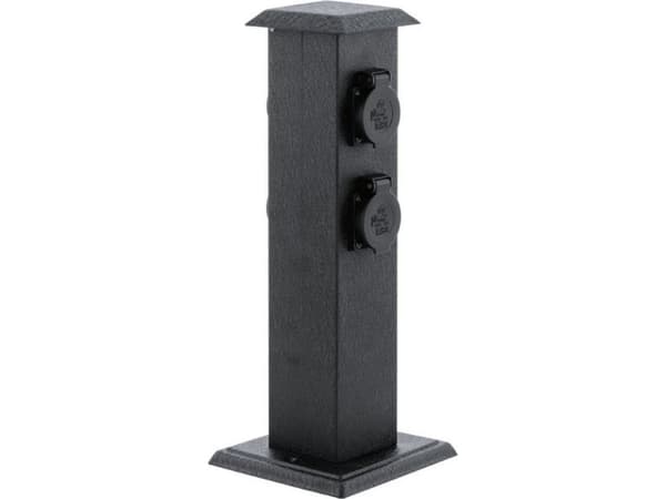EGLO PARK 4, Sort, Plast, Stål, IP44, AC, 220 - 240 V, 50 - 60 Hz