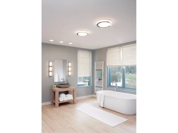 EGLO Led Carpi, 3000 K, 1500 lm, IP44, Kromfarget, Hvit
