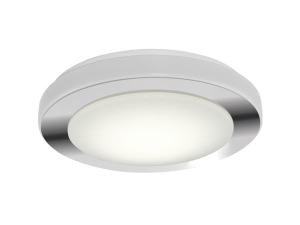 EGLO Led Carpi, 3000 K, 1500 lm, IP44, Kromfarget, Hvit Krom, Vit