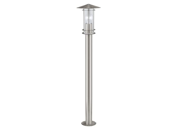 Eglo Lisio - Gulvlampe - 1 sokkel - E27 - sylinder - rustfritt stål, blank