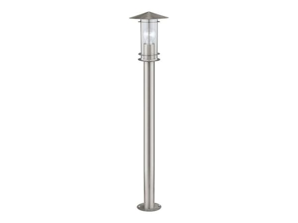 Eglo Lisio - Gulvlampe - 1 sokkel - E27 - sylinder - rustfritt stål, blank Rustfritt stål
