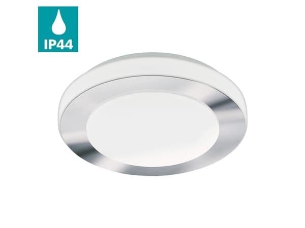 EGLO Led carpi, 3000 K, 950 lm, IP44, Kromfarget, Hvit