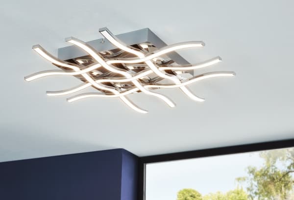EGLO LASANA 1 TAK 36W 3780LM KROM/HVIT
