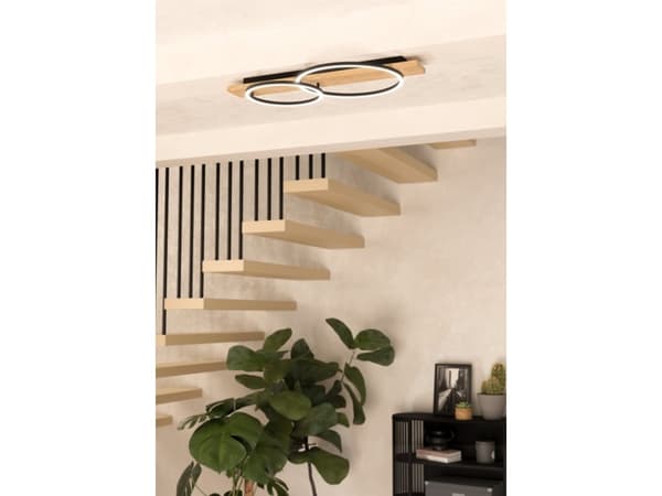 EGLO Boyal, LED, 3000 K, 1700 lm, IP20, Sort, Brun