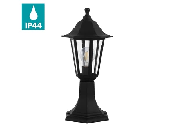 EGLO DUANERA udendørs standerlampe i sort plast design med klare glas