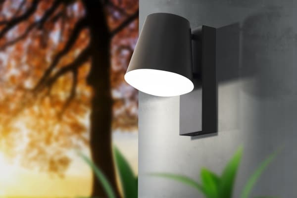 Eglo Caldiero - Vägglampa - 1 uttag - E27 - vit, antracit