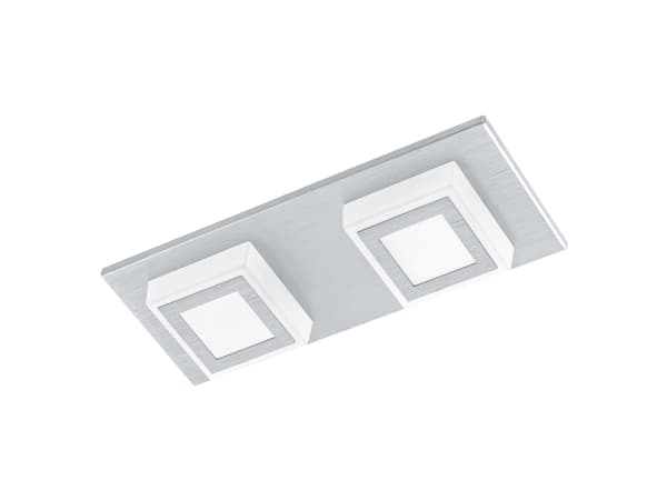 EGLO Masiano, 3000 K, 340 lm, IP20, Aluminium, Satin Stål Aluminium, Satin Stål