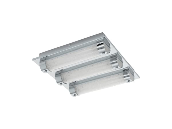 EGLO Tolorico, LED, Ikke-utskiftbare pærer, 4000 K, 1000 lm, IP44, Kromfarget, Gjennomsiktig