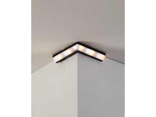 EGLO Corner Profile 2, Modulær profil, Sort, Aluminium, Eglo, 50 g, 110 mm