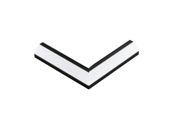 EGLO Corner Profile 2, Modulær profil, Sort, Aluminium, Eglo, 50 g, 110 mm
