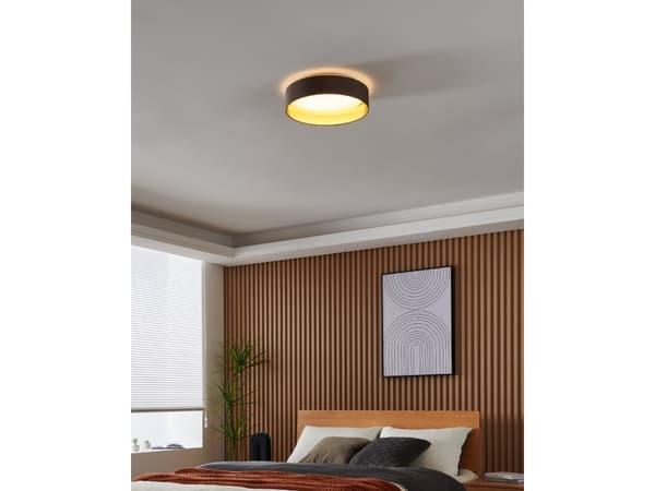 EGLO 99542 - Maserlo 2, 1 lampor, LED, 3000 K, 2500 LM, IP20, Cappuccino, Guld, Vit