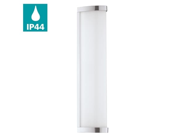 EGLO Gita 2, LED, Ikke-utskiftbare pærer, 4000 K, 900 lm, IP44, Kromfarget, Hvit