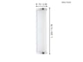 Miniatyrbilde 4 av 5: EGLO Gita 2, LED, Ikke-utskiftbare pærer, 4000 K, 900 lm, IP44, Kromfarget, Hvit