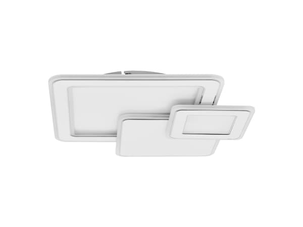 EGLO Mentalurgia, LED, 1750 lm, IP20, Kromfarget, Hvit