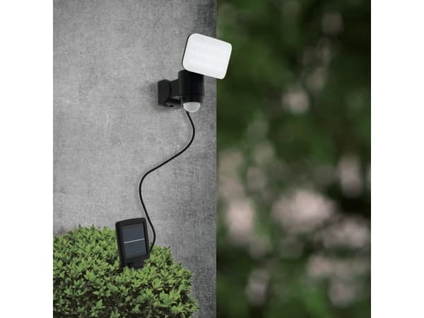EGLO CASABAS SOLCELLE SENSOR IP44 470LM SORT