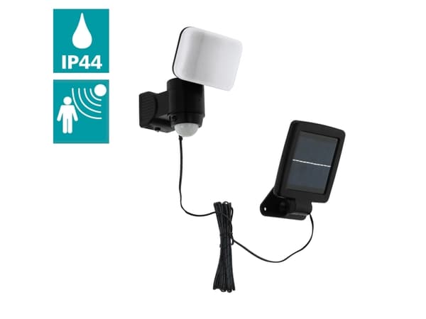 EGLO CASABAS SOLCELLE SENSOR IP44 470LM SORT