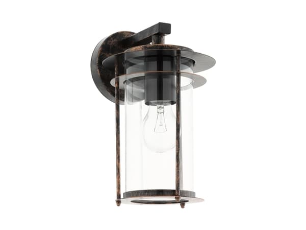 EGLO VALDEO, Väggbelysning för utomhusbruk, Koppar, Glas, IP44, I, Transparent Koppar