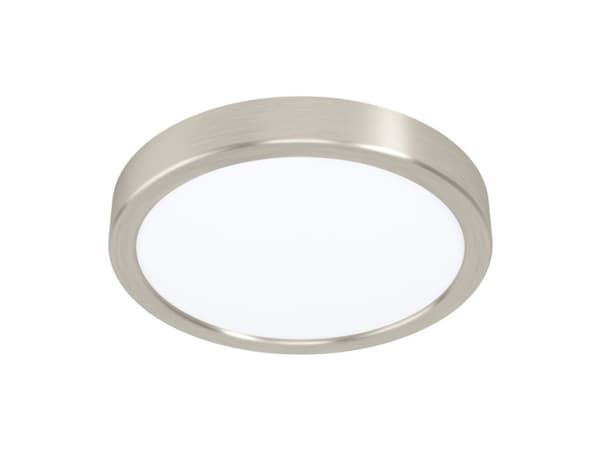 EGLO Fueva 5, 1 ampuller, LED, IP20, Satin Stål, Hvit Satin Stål, Hvit