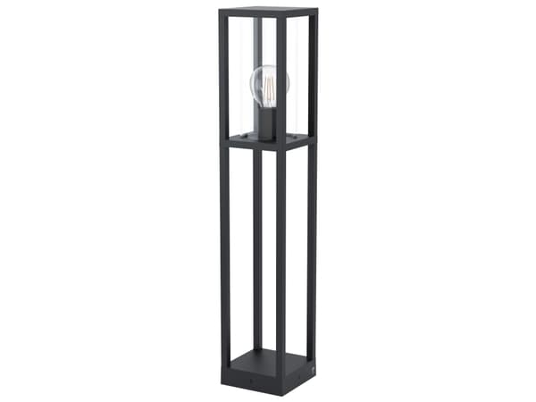EGLO Cascinetta, Gulvlys, Sort, Aluminium, IP54, I, Gjennomsiktig Svart