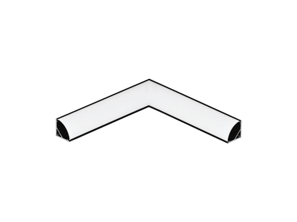EGLO Corner Profile 1, Modulär profil, Svart, Gjuten aluminium, 30 g, 110 mm, 1 styck