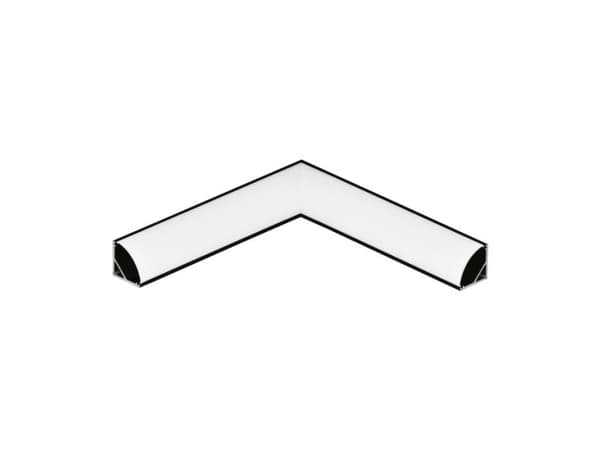EGLO Corner Profile 1, Modulär profil, Svart, Gjuten aluminium, 30 g, 110 mm, 1 styck