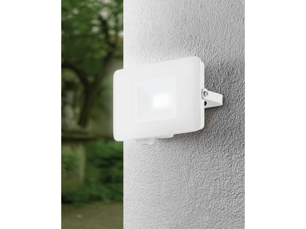 EGLO FAEDO 3, Vegglys, Hvit, Aluminium, Glass, IP65, I, Gjennomsiktig