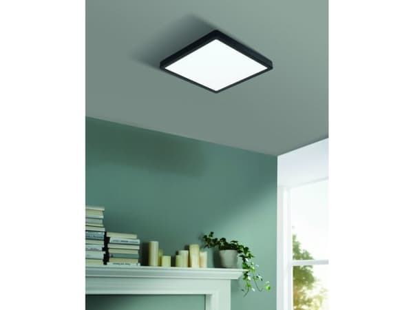 EGLO Fueva 5, LED, 3000 K, 2400 LM, IP20, Svart, Vit