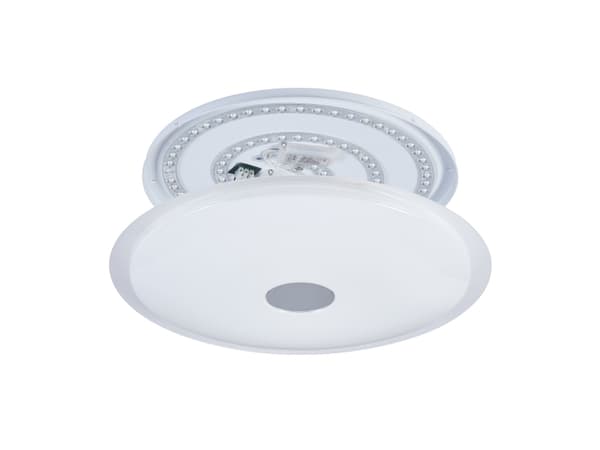 EGLO Lanciano 1, LED, IP20, Kromfarget, Gjennomsiktig, Hvit