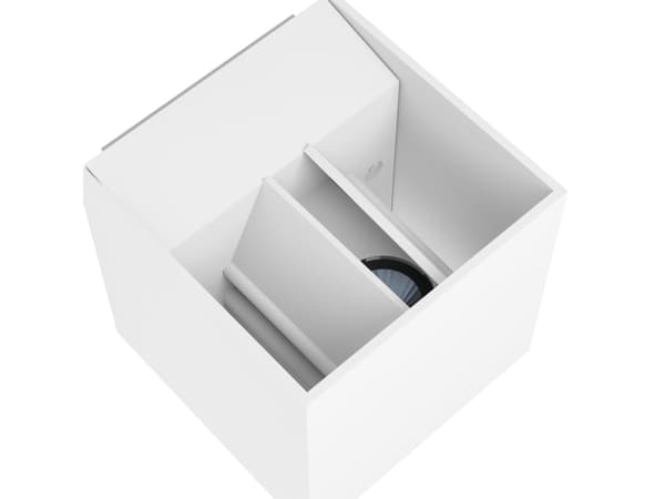 EGLO CALPINO, Väggbelysning för utomhusbruk, Vit, Gjuten aluminium, IP54, II, Vit