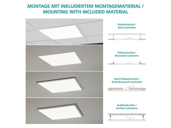 EGLO Salobrena 1, LED, 4000 K, 5500 lm, Valkoinen