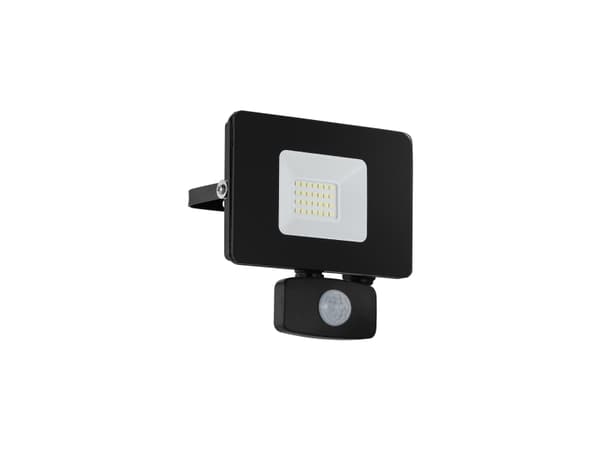 EGLO FAEDO 3 20W utomhus LED strålkastare med sensor - Svart Svart