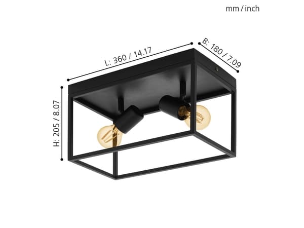 EGLO SILENTINA LOFT 2XE27 VARIET